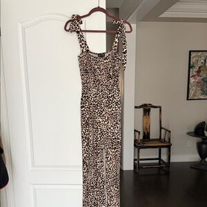 Leopard Print Women's Romper
